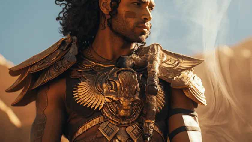 Représentation de Ba'al, dieu de la mythologie égyptienne