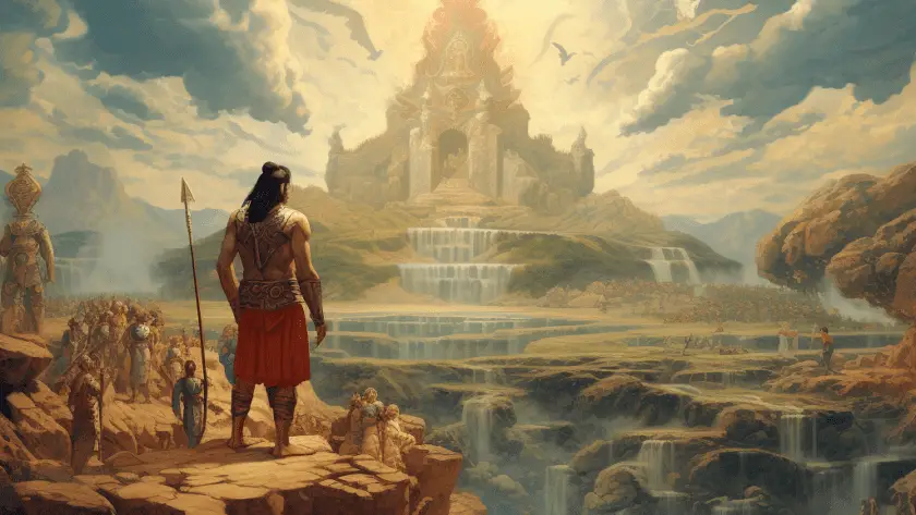 Représentation des divinités mésopotamiennes les Anunnakkū - AI generated