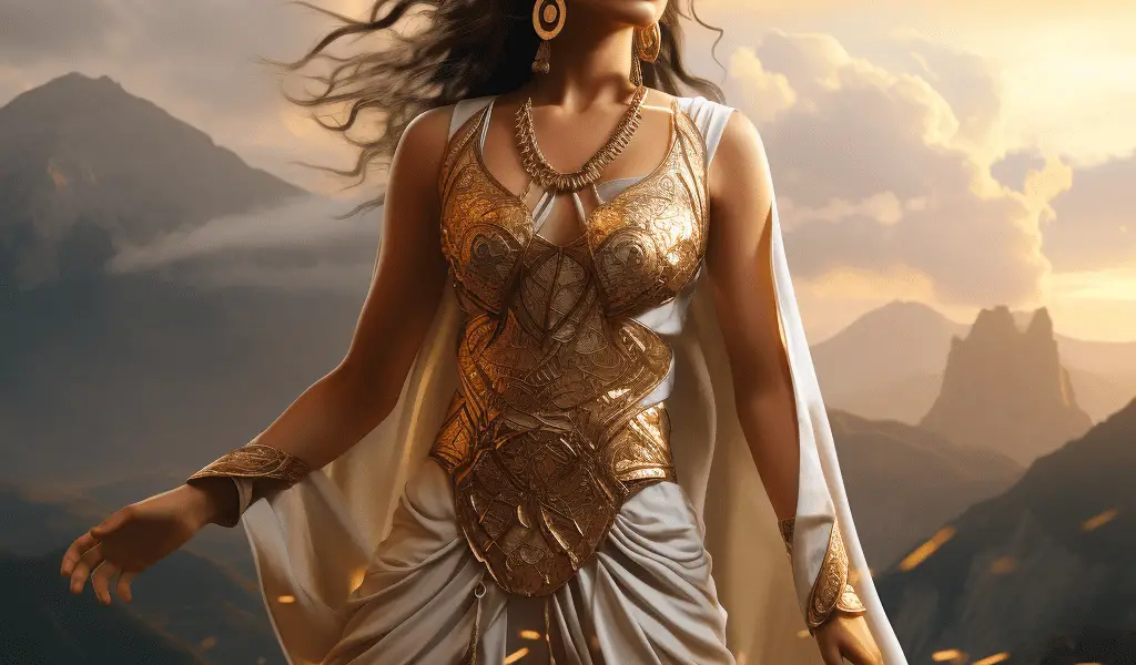 Représentation de Asia, titan de la mythologie grecque - AI generated