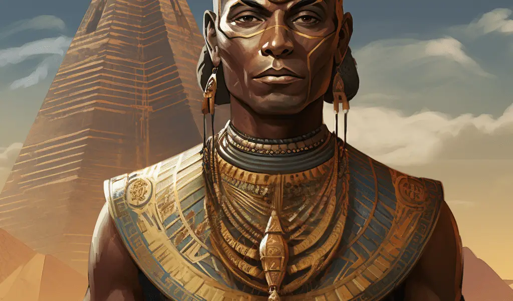 Représentation d'Imhotep, divinité de la mythologie égyptienne - AI generated