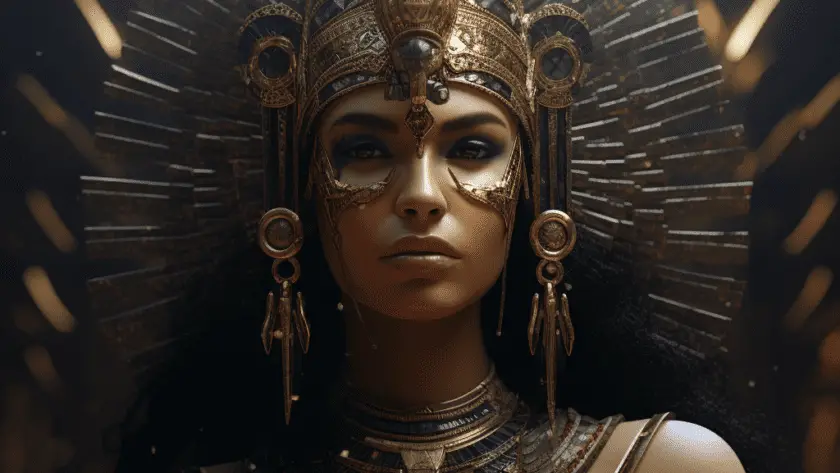 Représentation d'Isis, divinité de la mythologie égyptienne - AI generated