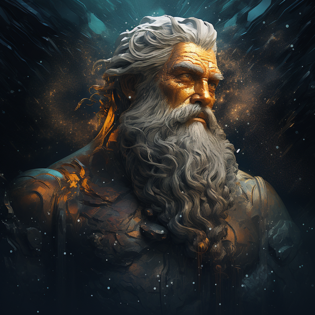 Représentation d'Astréos, titan de la mythologie grecque - AI generated