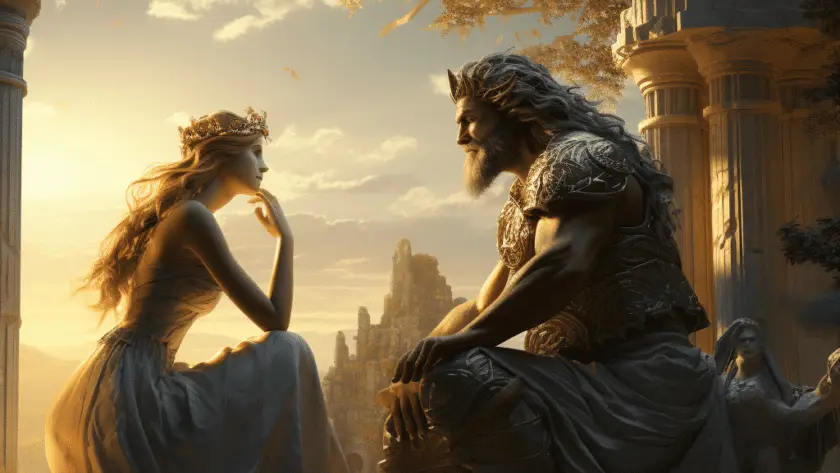 Représentation de Epiméthée, divinité de la mythologie grecque - AI