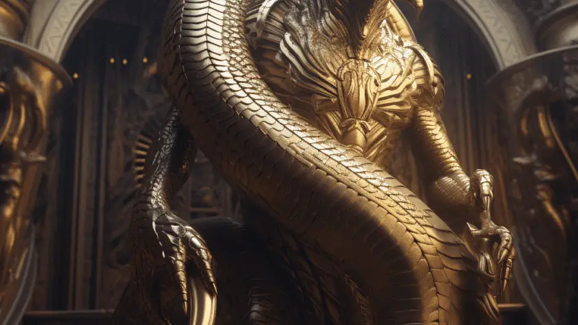 Représentation d'Apophis, dieu de la mythologie égyptienne - AI generated