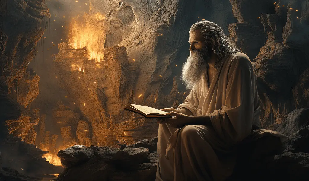 Représentation de Dagan, dieu de la mythologie mésopotamienne - AI generated
