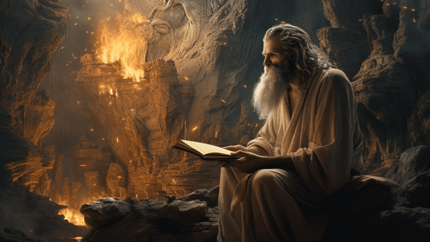 Représentation de Dagan, dieu de la mythologie mésopotamienne - AI generated