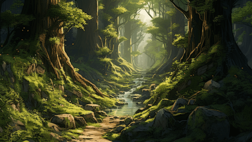 Représentation d'Alfheim, mythologie nordique - AI generated
