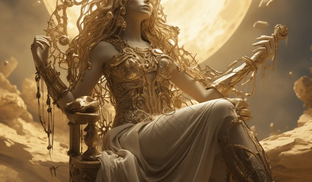 Représentation d'Ananké, divinité de la mythologie grecque - AI generated