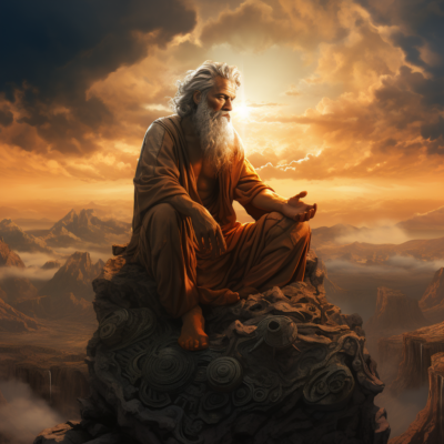 Représentation d'Asarluhi, divinité de la mythologie mésopotamienne - AI generated
