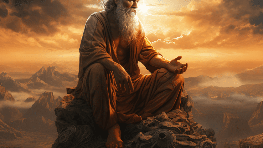 Représentation d'Asarluhi, divinité de la mythologie mésopotamienne - AI generated