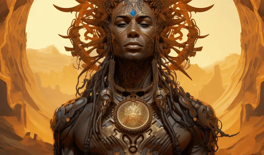 Représentation d'Ash, divinité de la mythologie égyptienne - AI generated