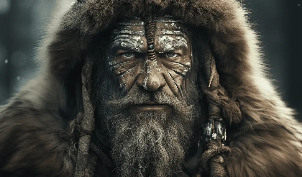 Représentation de Hildólf, divinité de la mythologie nordique - AI generated