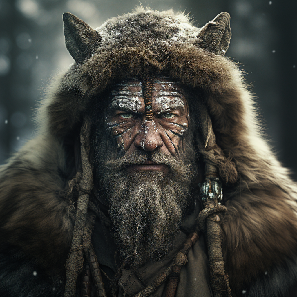Représentation de Hildólf, divinité de la mythologie nordique - AI generated