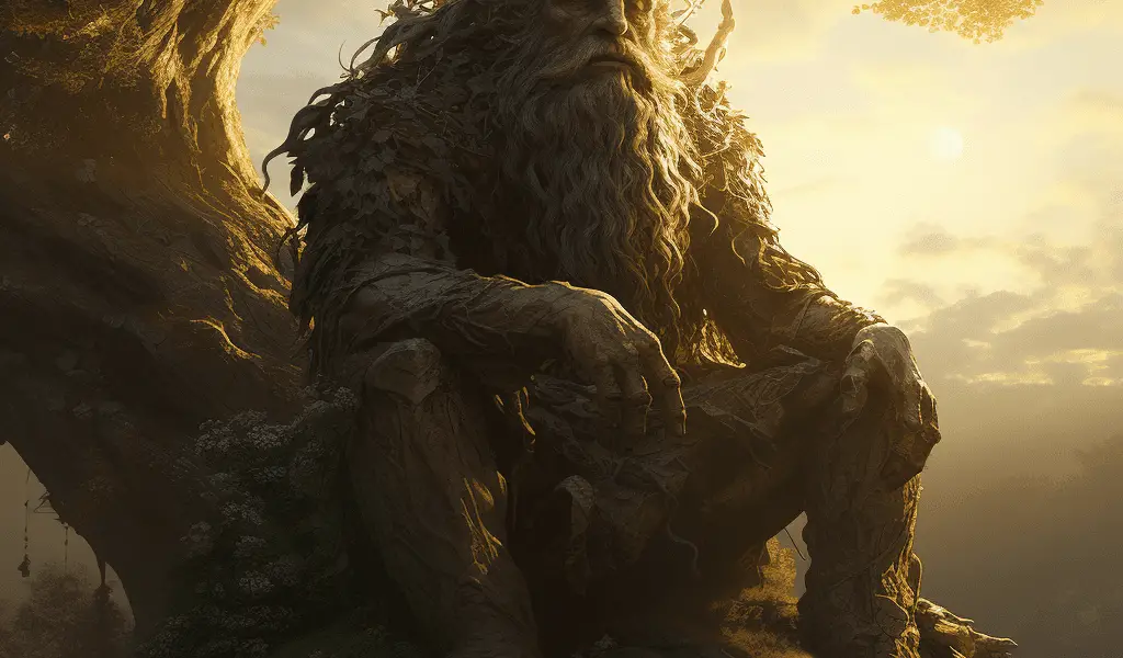 Représentation de Mimir, divinité de la mythologie nordique - Mímir - AI generated
