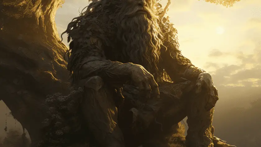Représentation de Mimir, divinité de la mythologie nordique - Mímir - AI generated