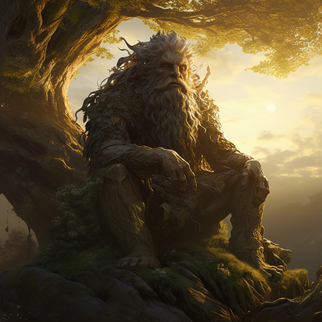 Représentation de Mimir, divinité de la mythologie nordique - Mímir - AI generated