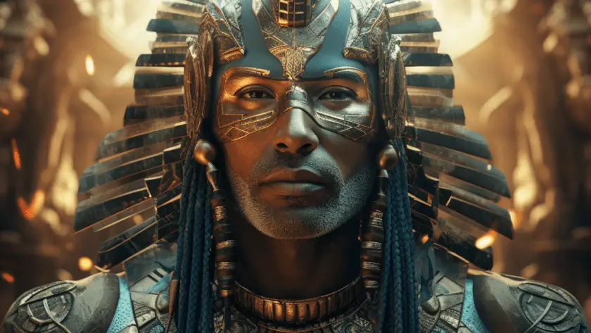 Représentation de Geb, divinité de la mythologie égyptienne - AI generated