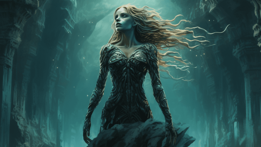 Représentation de Styx, divinité de la mythologie grecque - AI generated