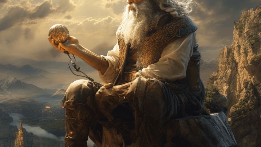 Représentation de Sylvain, divinité de mythologie celtique - AI generated