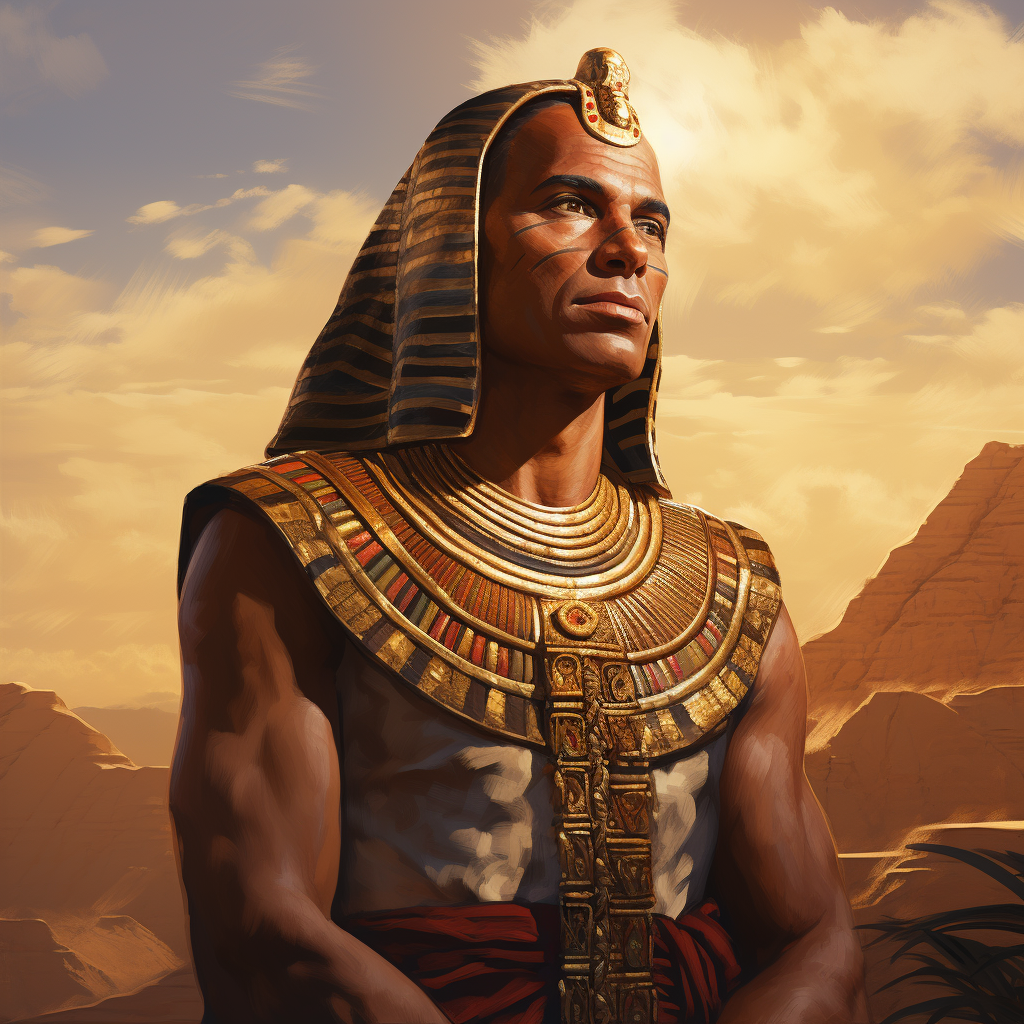 Représentation de Ptahhotep, divinité de la mythologie égyptienne - AI generated