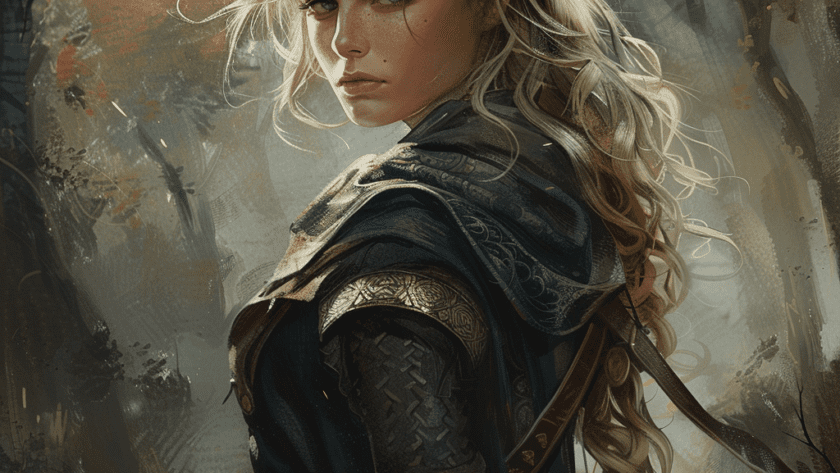 Représentation de Rhiannon, déesse/reine de la mythologie celtique - AI generated