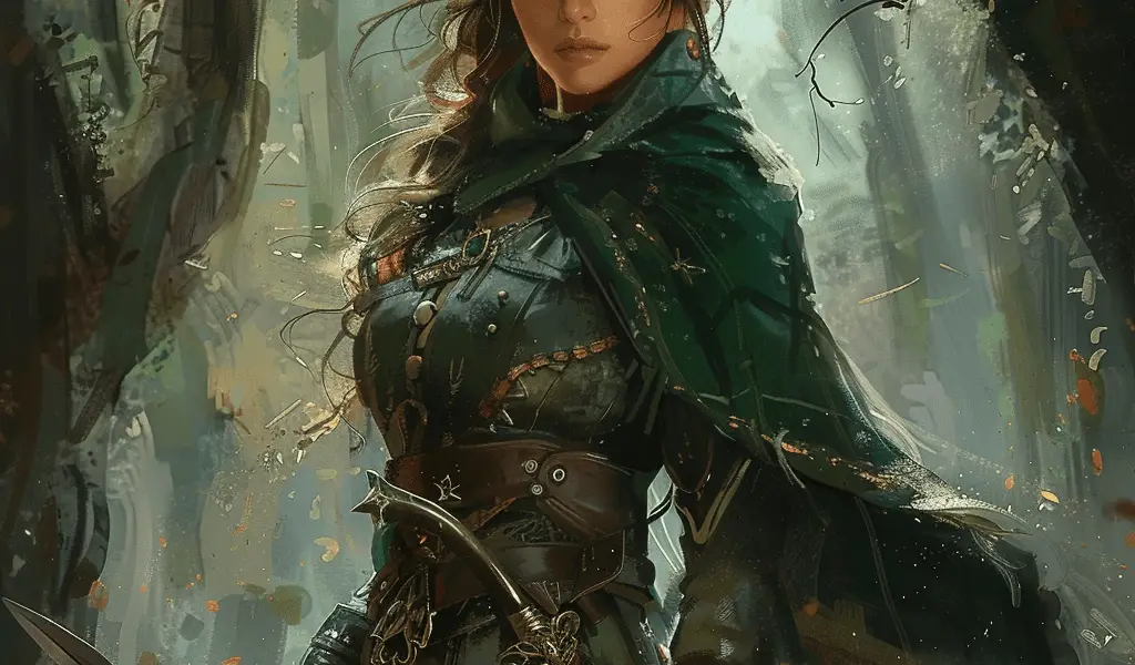 Représentation de Grid (Gríðr), personnage de la mythologie nordique - AI generated