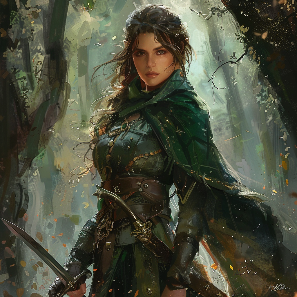 Représentation de Grid (Gríðr), personnage de la mythologie nordique - AI generated