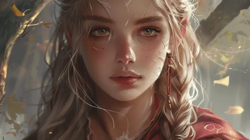 Représentation de Hlin, personnage de la mythologie nordique - AI generated