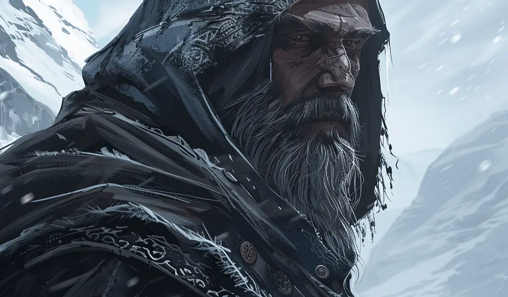 Représentation de Kvasir, personnage de la mythologie nordique - AI generated