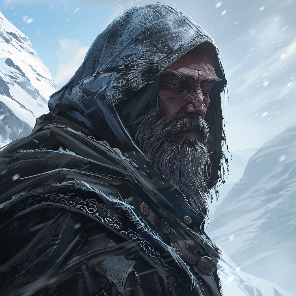 Représentation de Kvasir, personnage de la mythologie nordique - AI generated