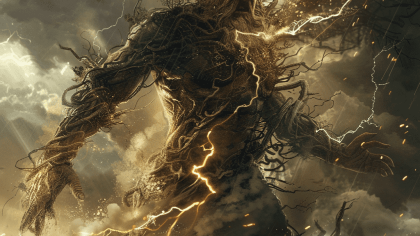 Représentation de Ménétios, créature de la mythologie grecque - AI generated