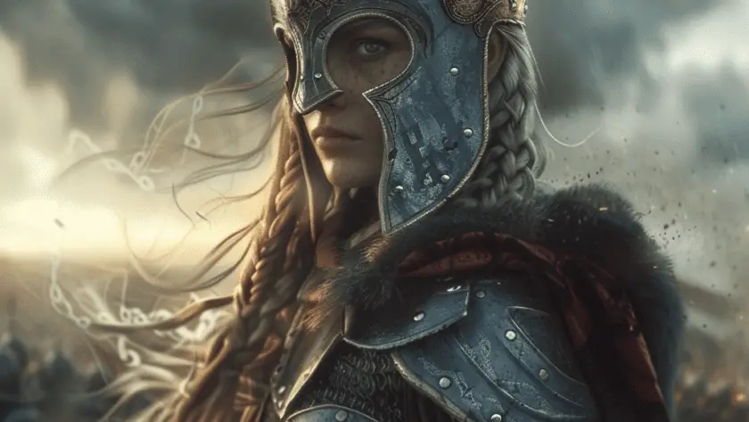 Représentation d'une Valkyrie, divinité de la mythologie nordique - AI generated