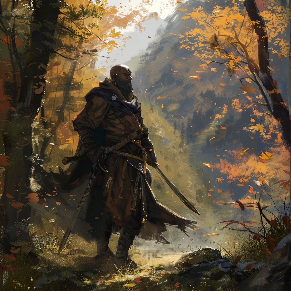 Représentation de Meili, dieu de la mythologie nordique - AI generated