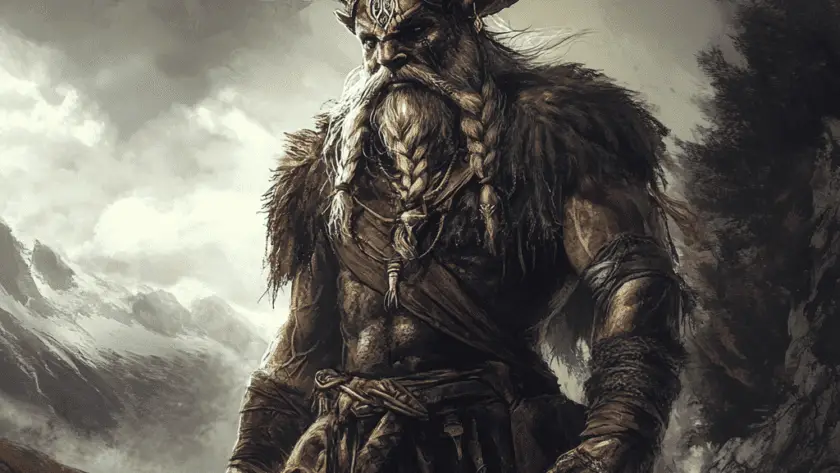 Représentation de Cernunnos, divinité de la mythologie celtique - AI generated