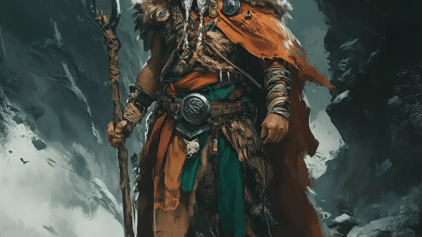 Représentation de Vé, divinité de la mythologie nordique - AI generated