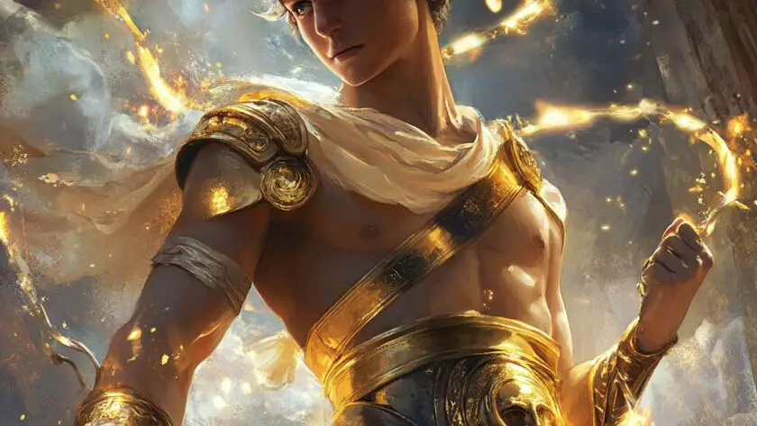 Représentation de Ploutos, dieu grec de la richesse et de la prospérité - mythologie grecque - AI generated