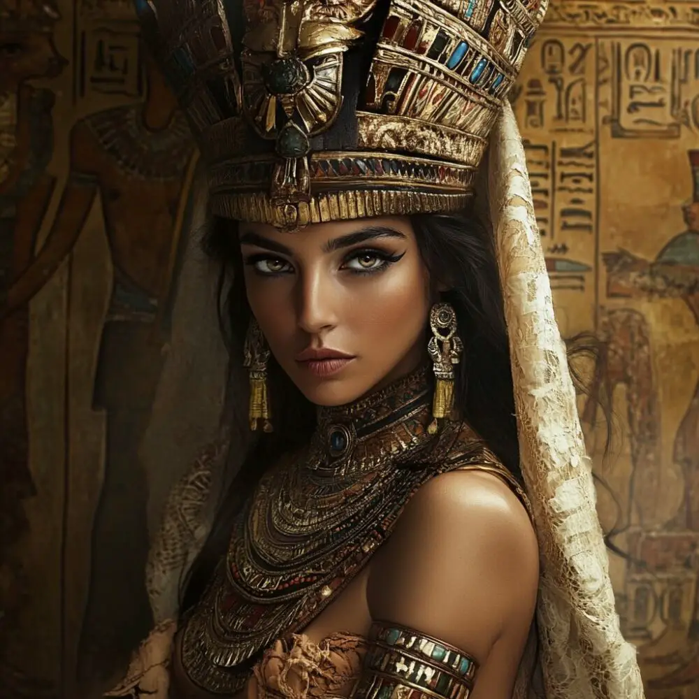 Représentation de Qadesh, déesse égyptienne de l'amour et de la guerre - AI generated