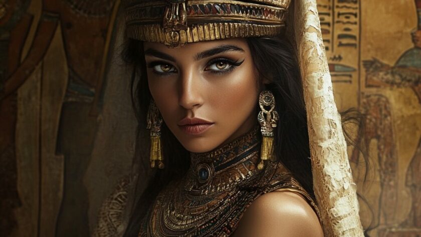 Représentation de Qadesh, déesse égyptienne de l'amour et de la guerre - AI generated