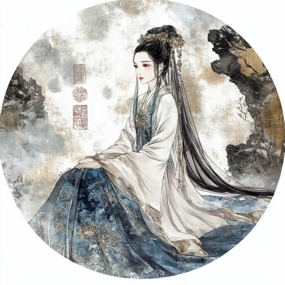 Représentation de la divinité chinoise Doumu - AI generated