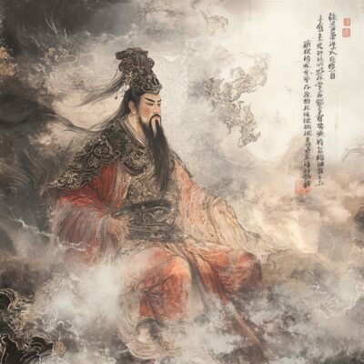 Représentation de la divinité chinoise, l'Empereur de Jade - AI generated