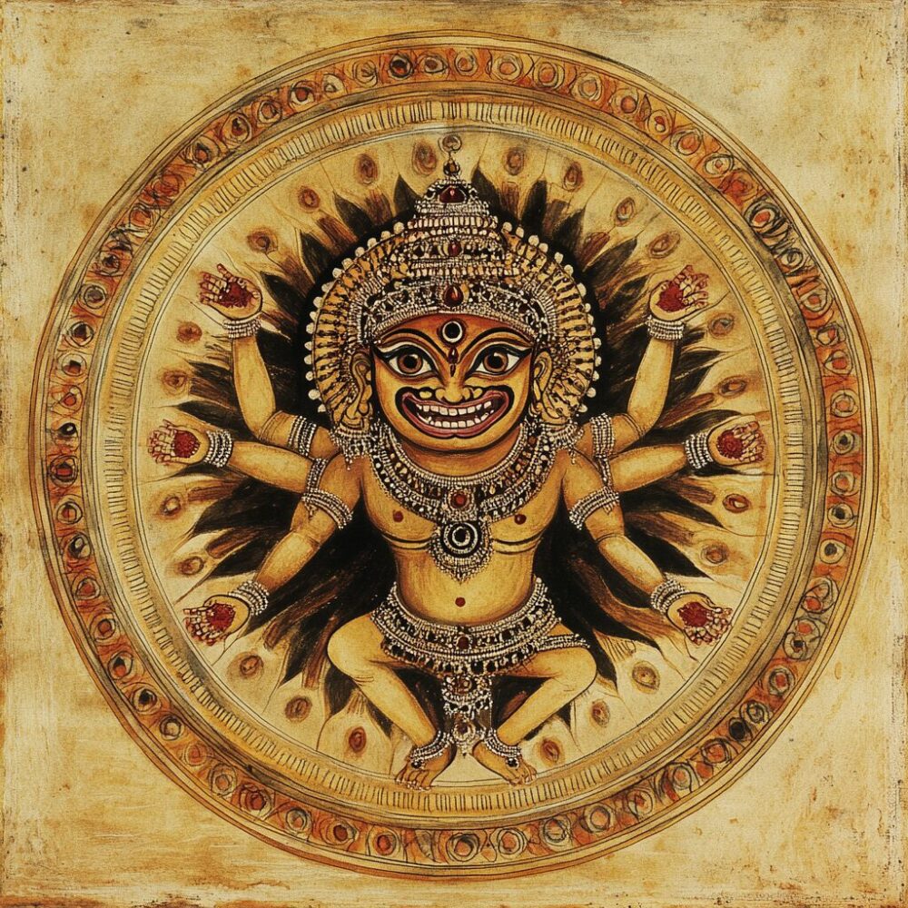 Représentation de la divinité hindoue Kali - AI generated