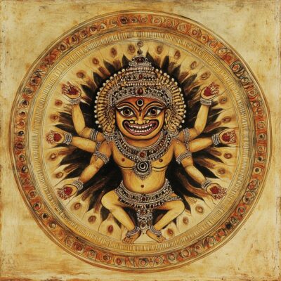 Représentation de la divinité hindoue Kali - AI generated