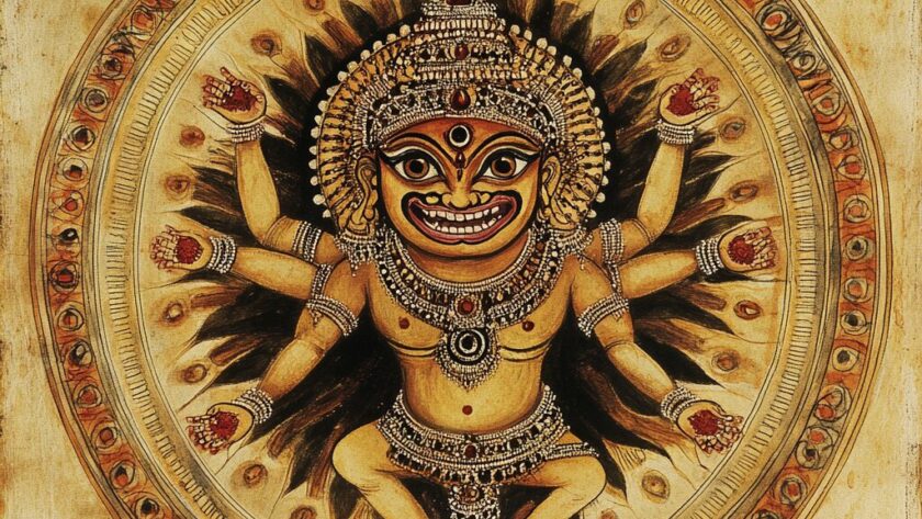 Représentation de la divinité hindoue Kali - AI generated