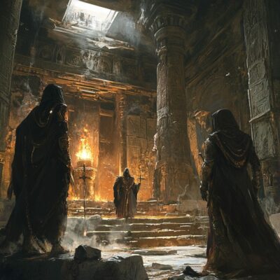 Représentation des divinités grecques Les Algées - AI generated