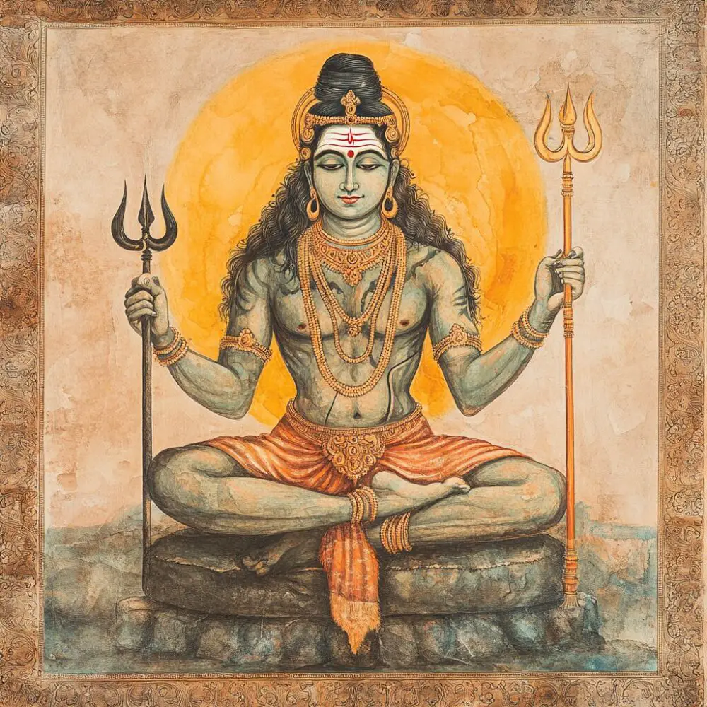 Représentation de la divinité hindoue Shiva - AI generated