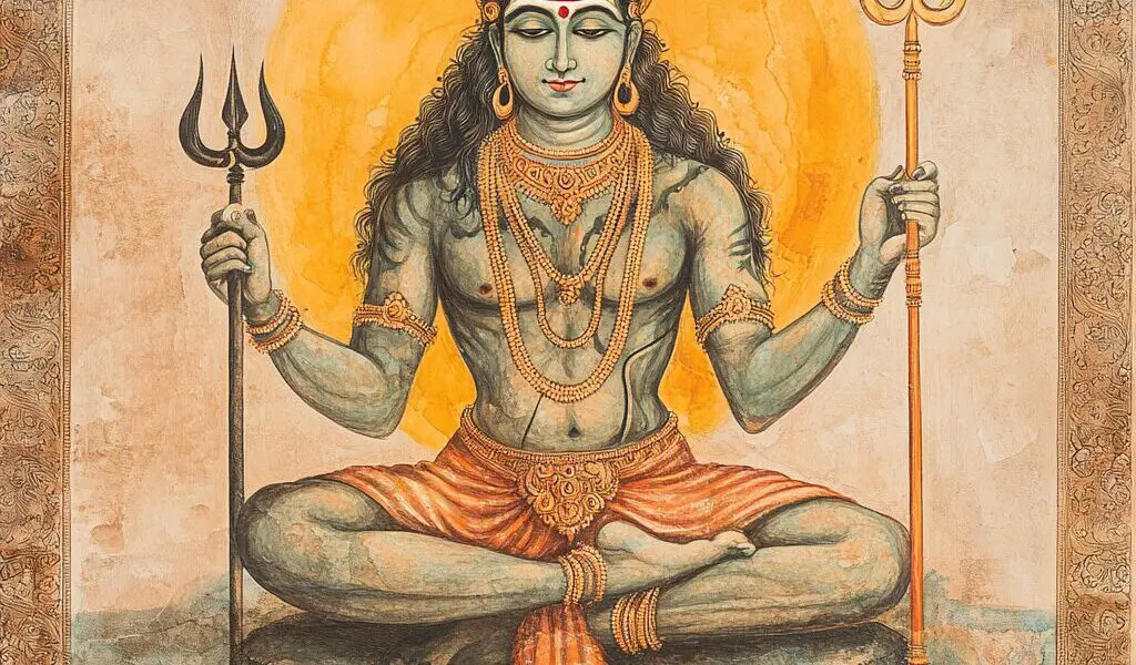 Représentation de la divinité hindoue Shiva - AI generated