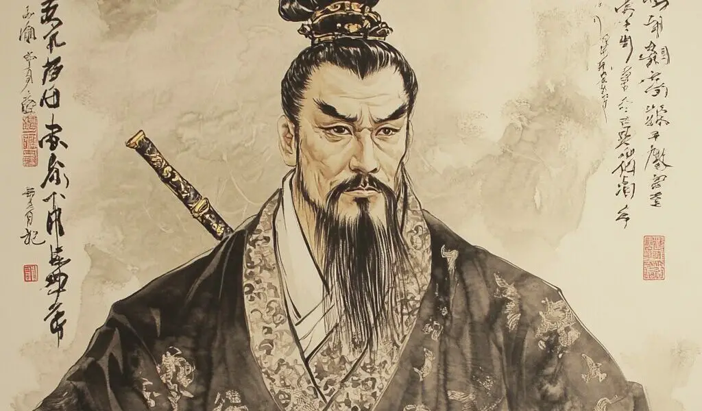 Représentation de la divinité chinoise Taiyi Zhenren - AI generated