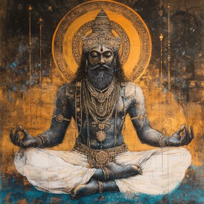 Représentation du dieu hindou Kurma - AI generated