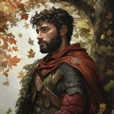 Représentation du héros celtique Lohengrin - AI generated