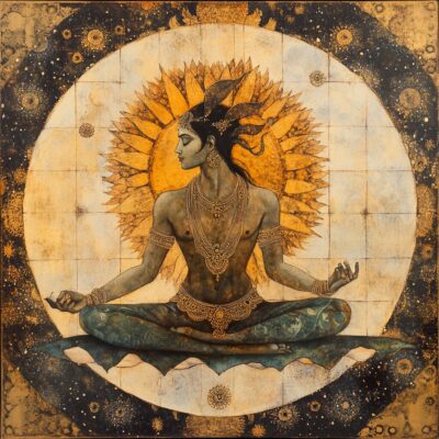 Représentation du dieu hindou Matsya - AI generated